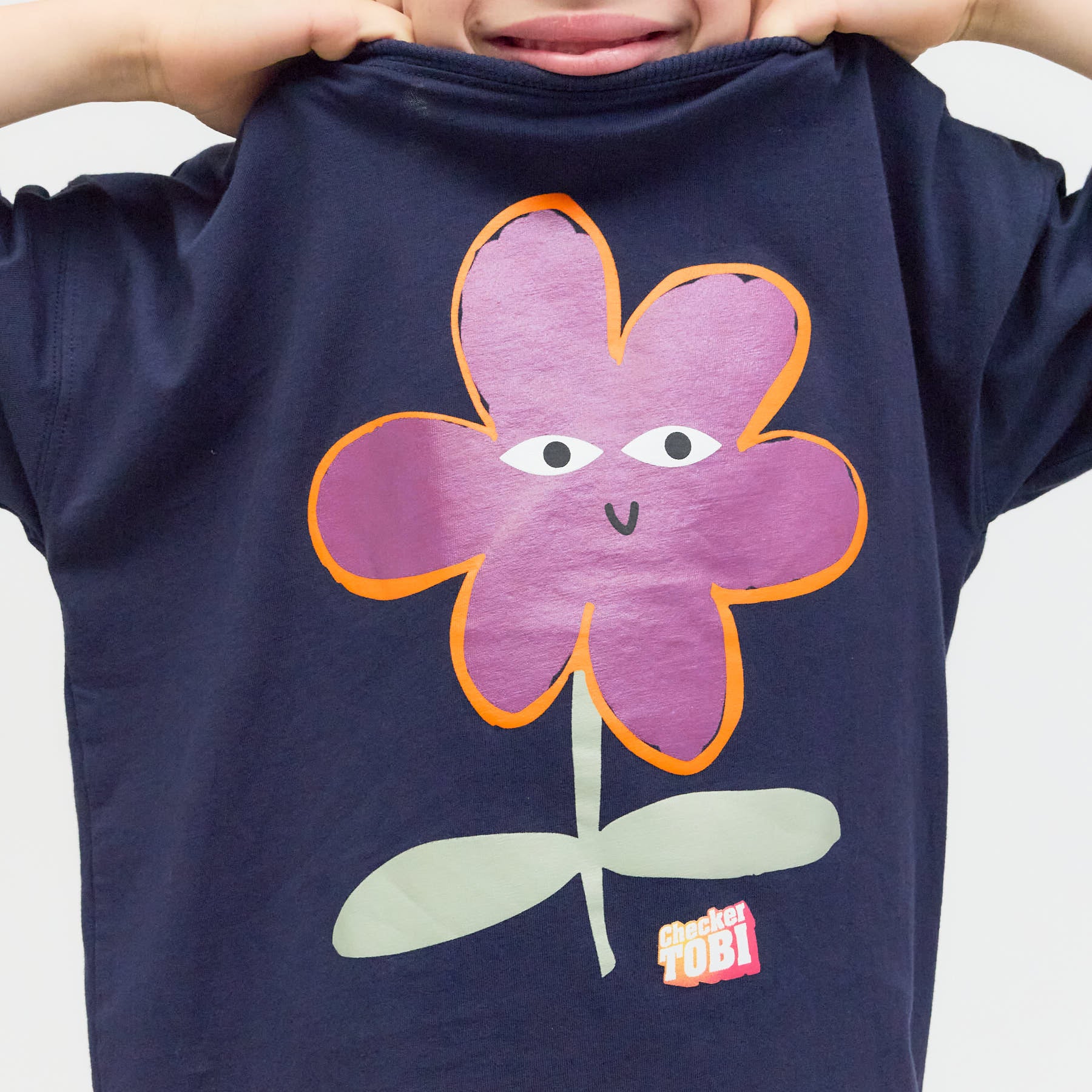 Checker Tobi BLUME T-Shirt