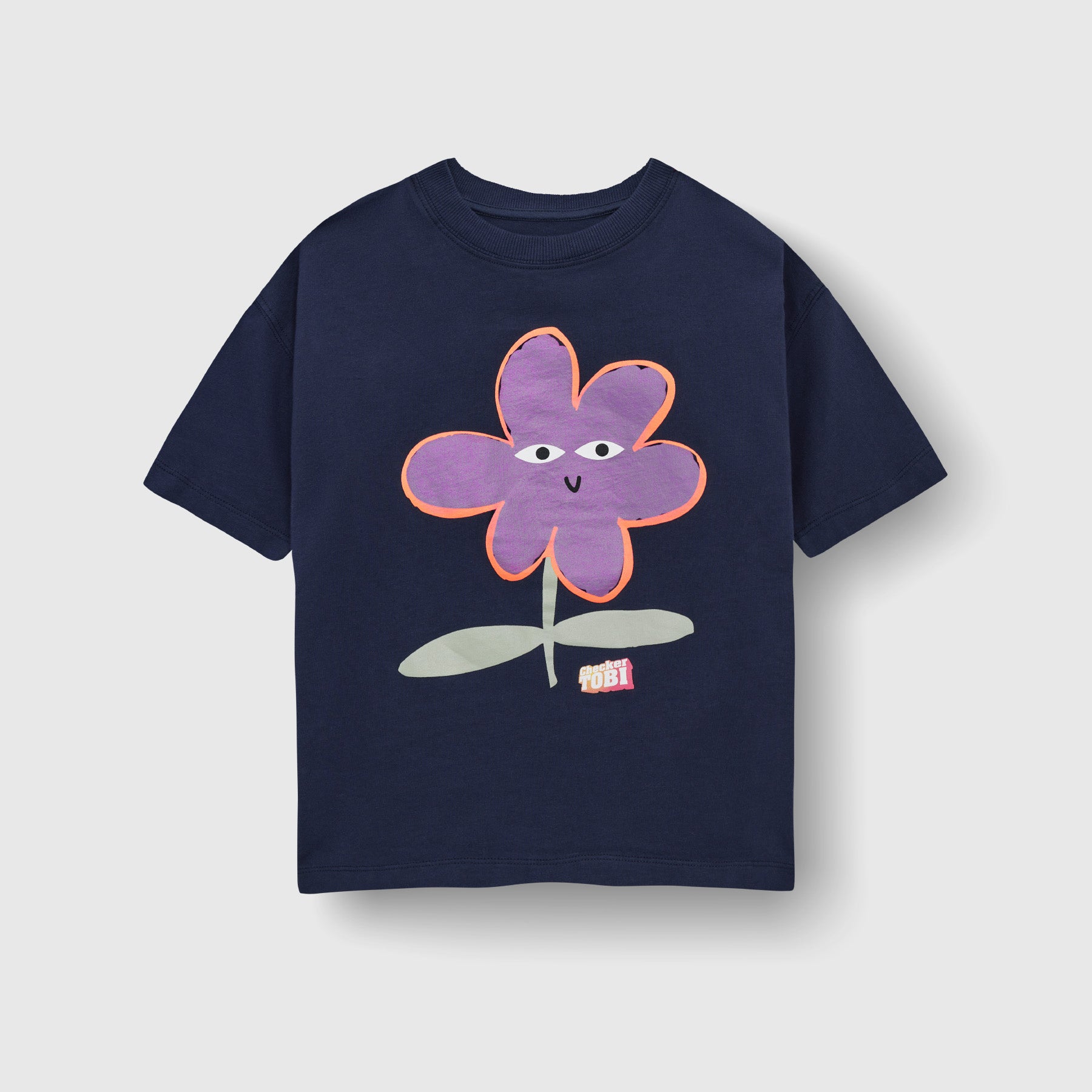 Checker Tobi BLUME T-Shirt